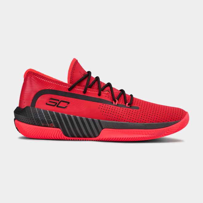 Under Armour SC 3ZER0 III - Panske Basketbalove Topanky - Červené/Siva